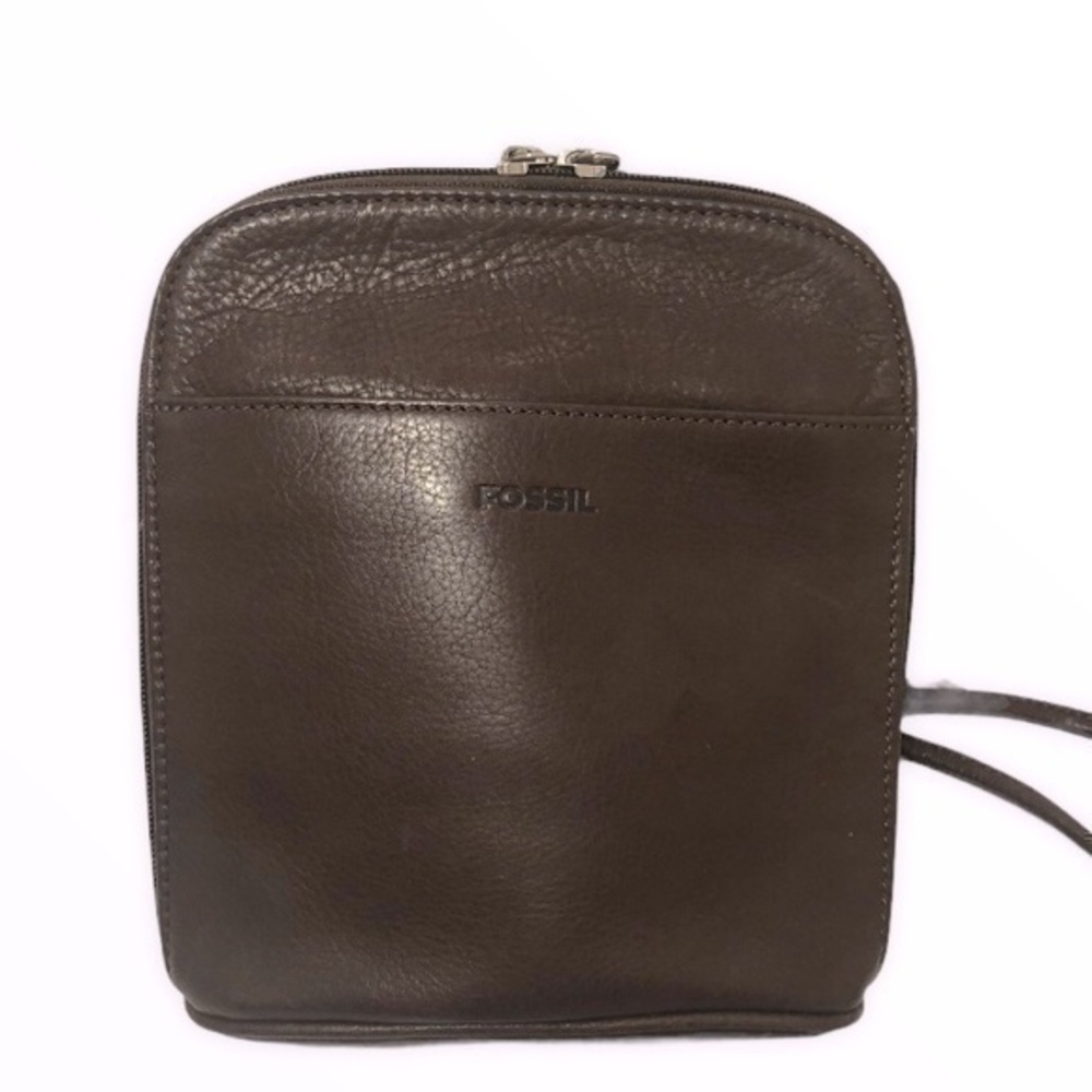 Fossil brown leather bag